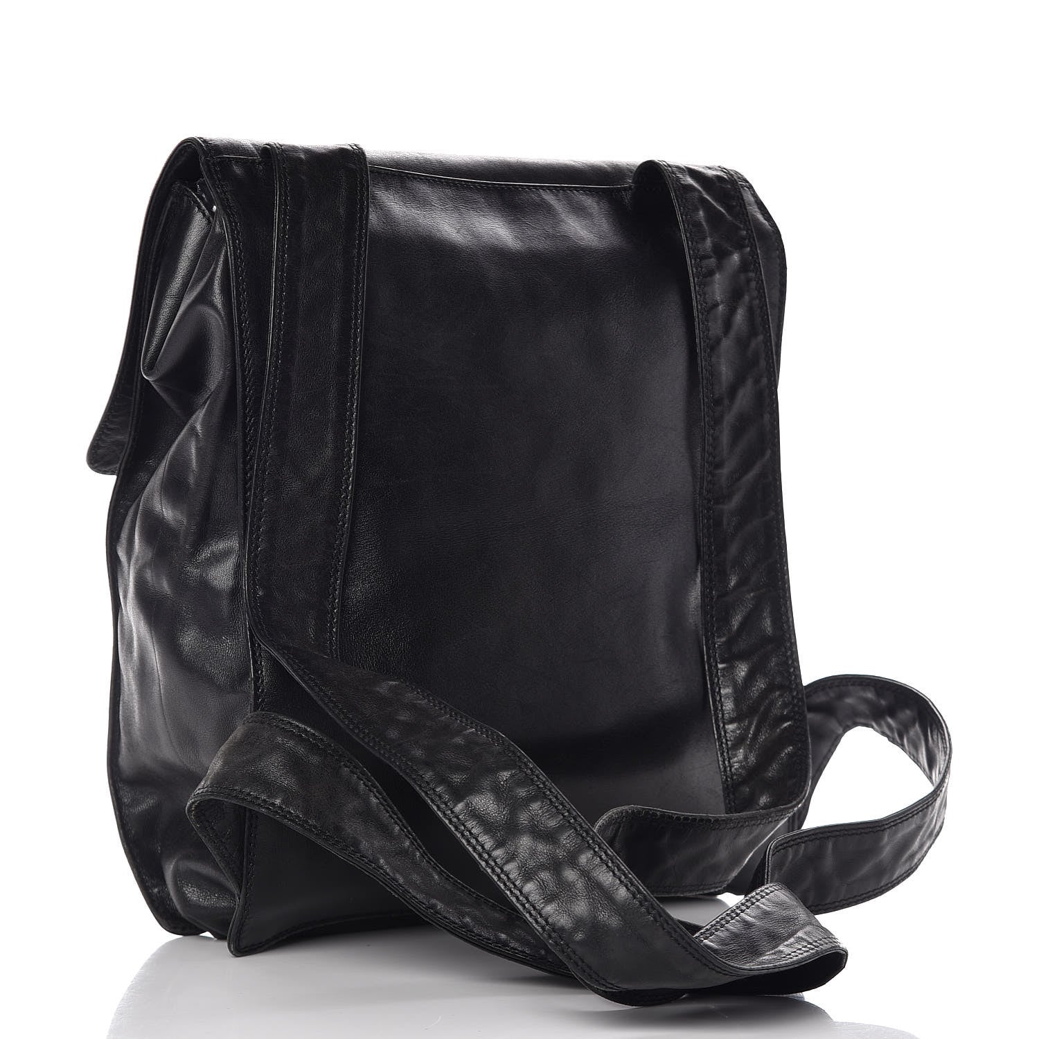 Chanel Lambskin CC Backpack Black 3 of 17