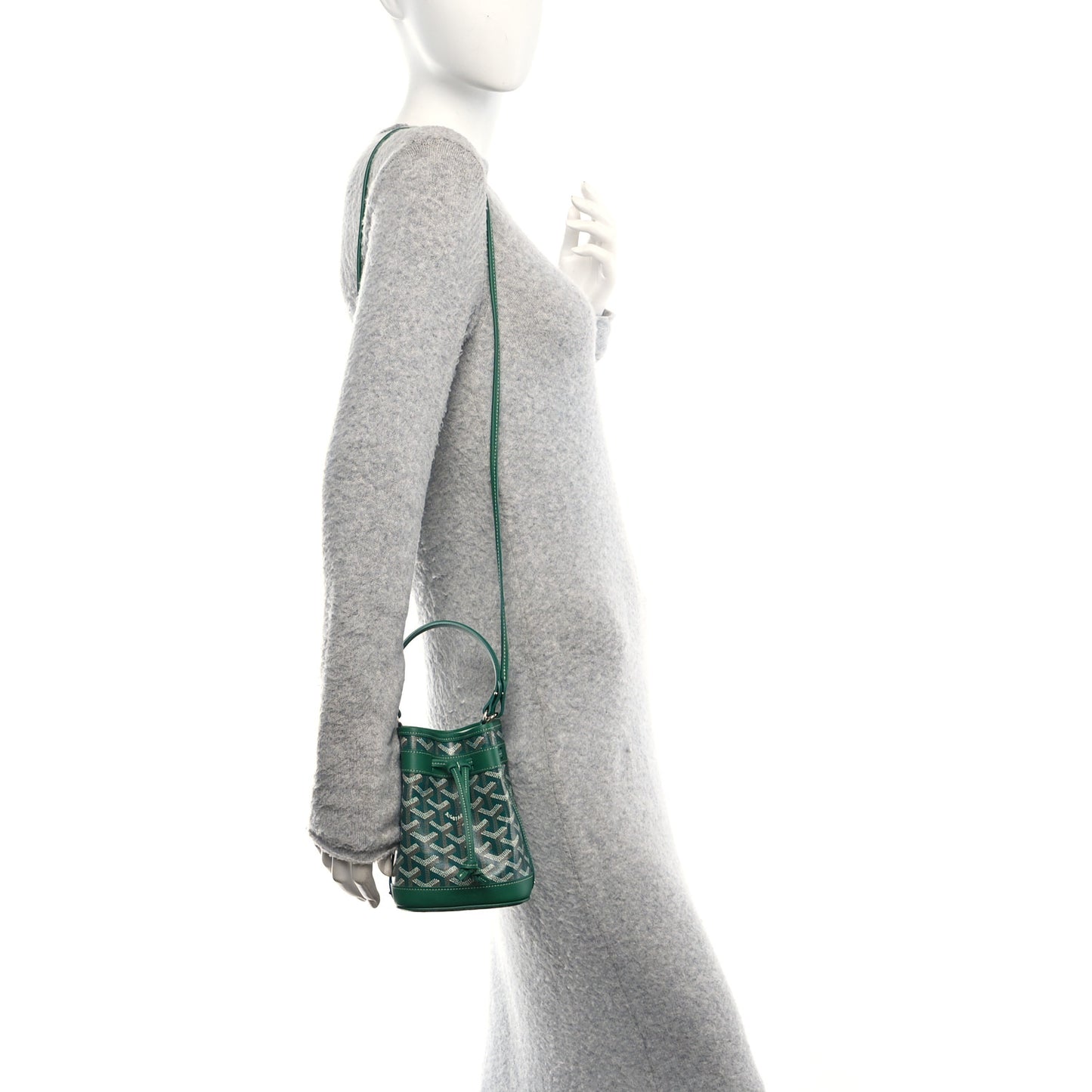 Goyardine Petit Flot Mini Bucket Bag Green