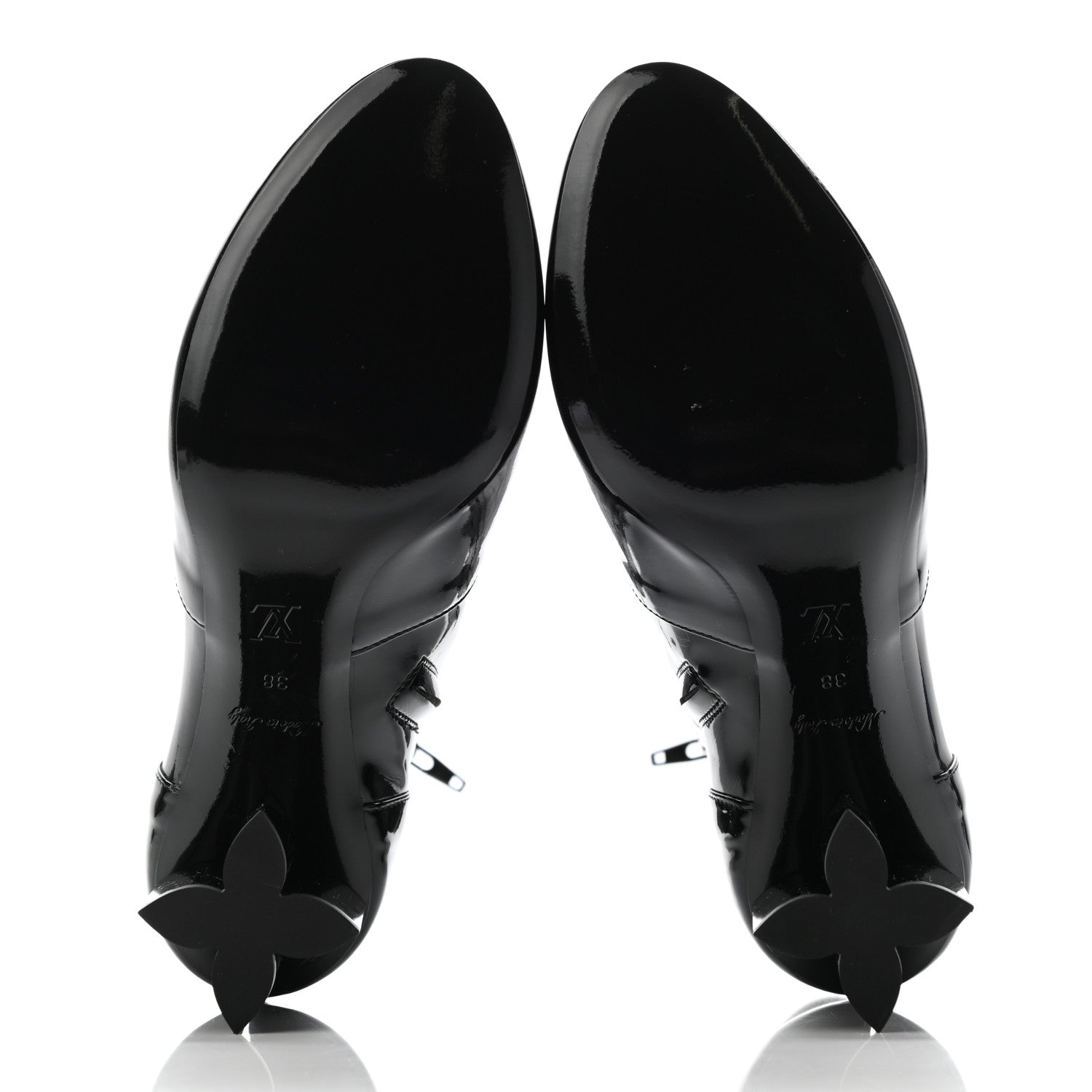 Louis Vuitton Patent Silhouette Ankle Boots 38 Black 5 of 8