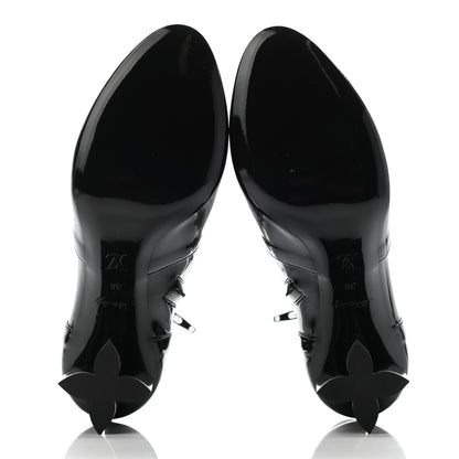 Louis Vuitton Patent Silhouette Ankle Boots 38 Black 5 of 8