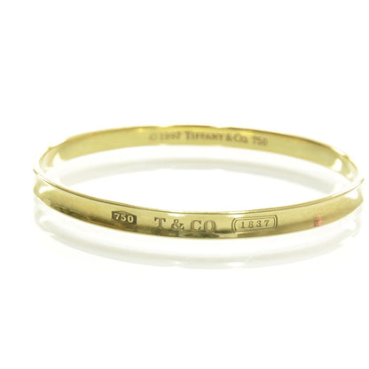 Tiffany 18k Yellow Gold 1837 Bangle Large 1 of 4
