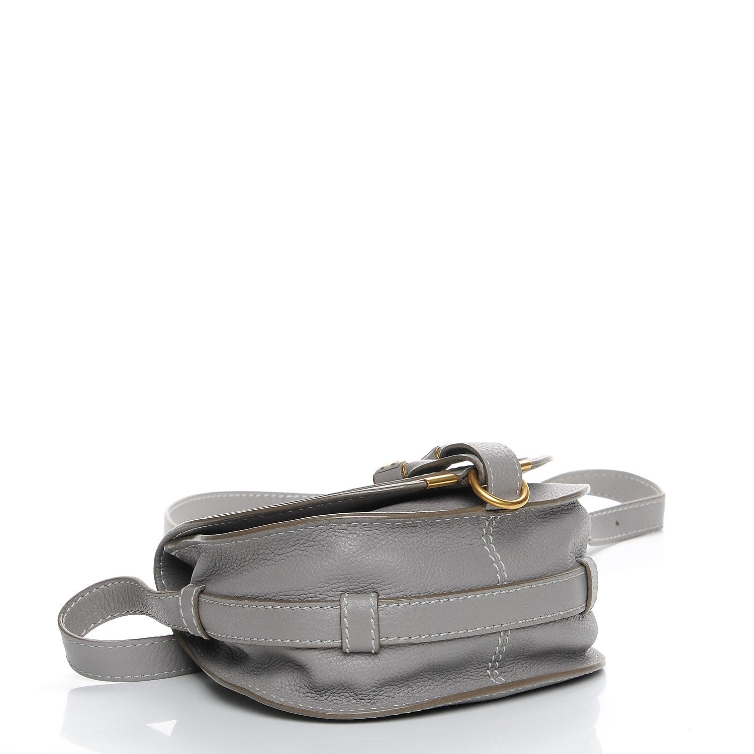 Chloe Calfskin Mini Marcie Round Crossbody Bag Cashmere Grey 4 of 8