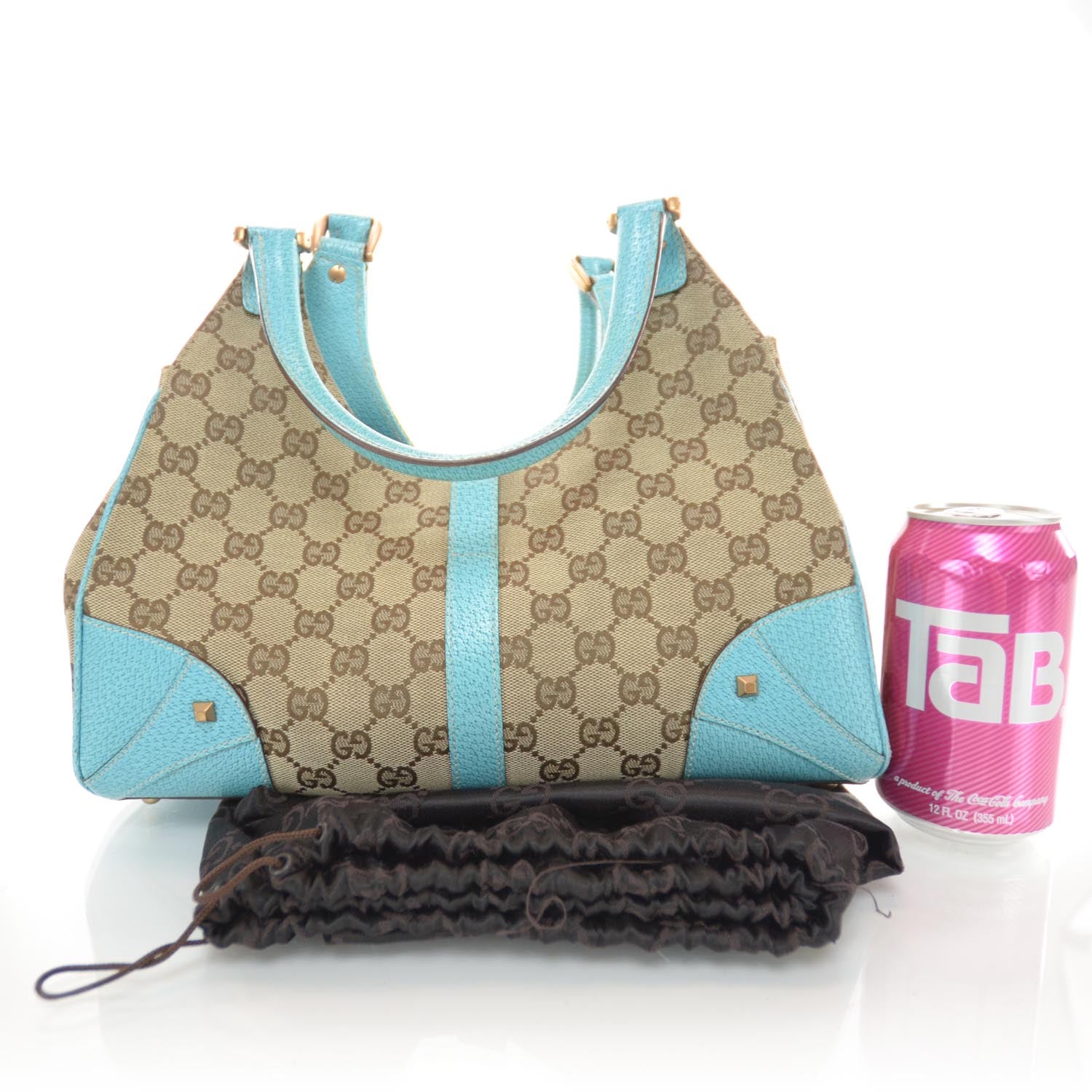 Gucci Monogram Bardot Turquoise 3 of 8