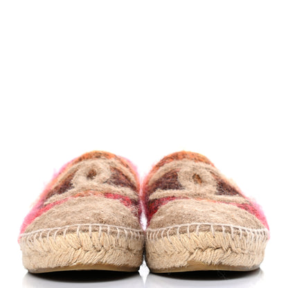 Chanel Tweed CC Espadrilles 38 Brown Pink 2 of 9