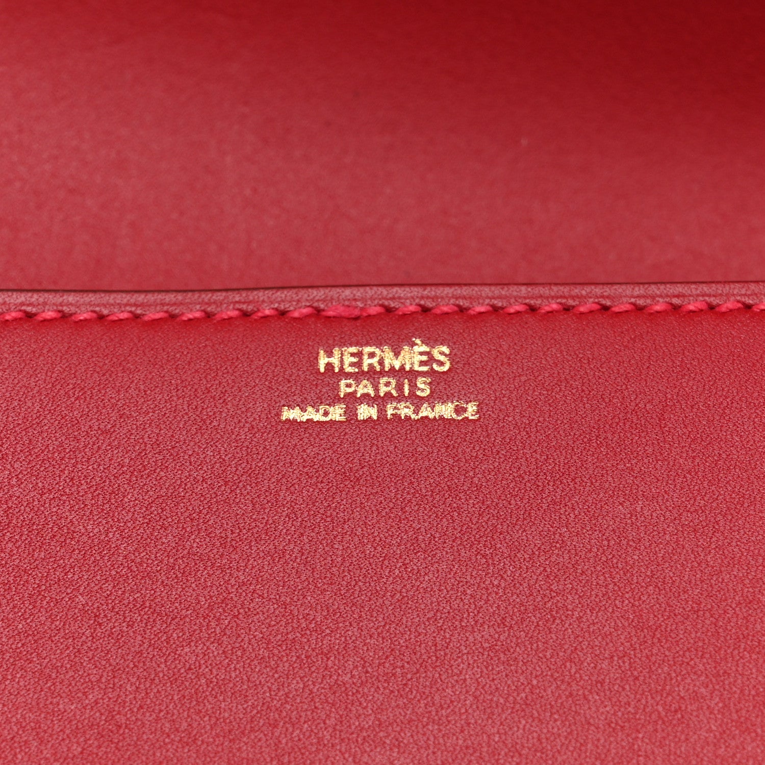 Hermes Tadelakt Medor 23 Clutch Rouge Vif 6 of 12
