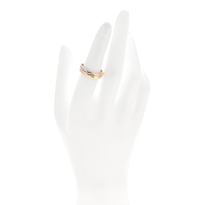 Cartier 18K Pink Yellow White Gold Small Trinity Ring 52 6 2 of 5
