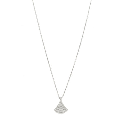 Bulgari 18K White Gold Diamond Divas' Dream Pave Necklace 1 of 7