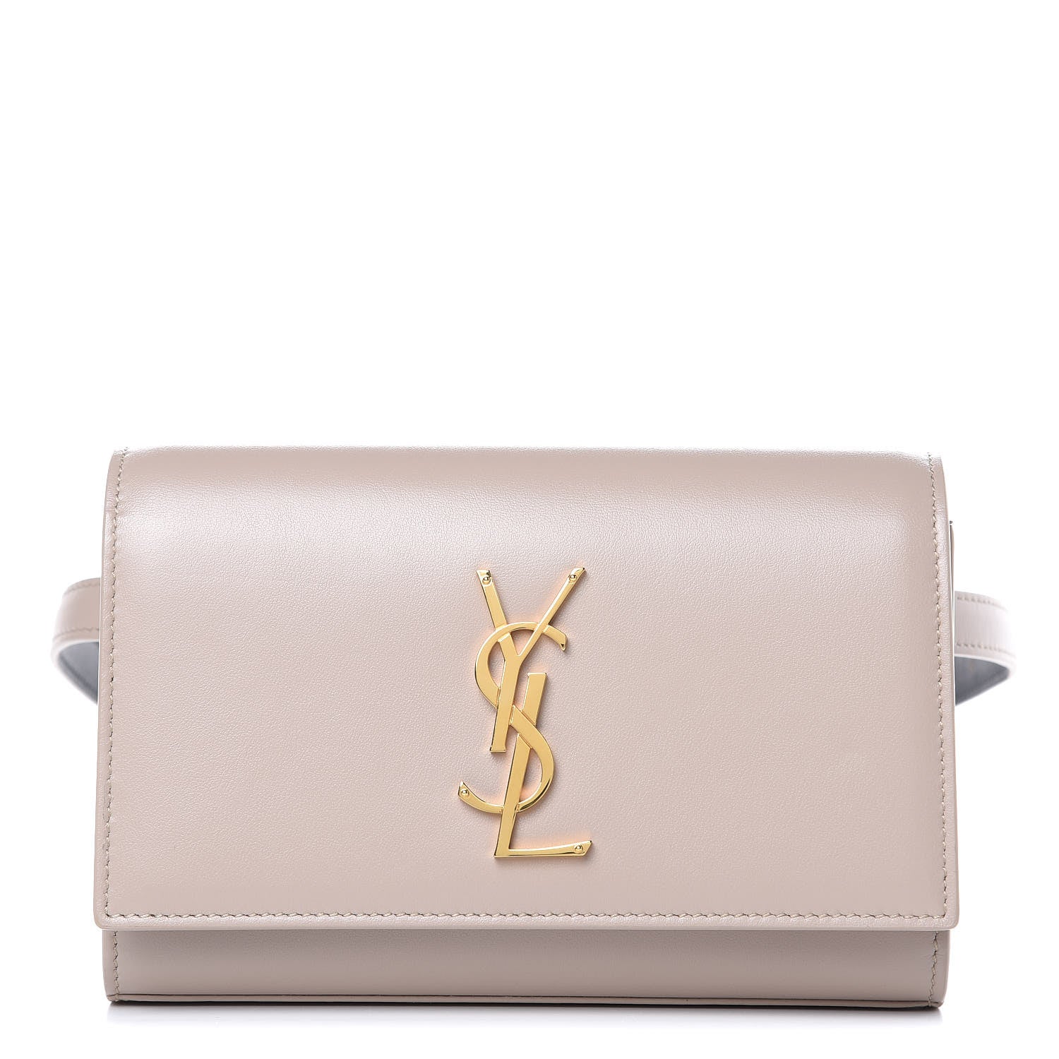 Saint Laurent Smooth Calfskin Monogram Kate Belt Bag Natural 1 of 8