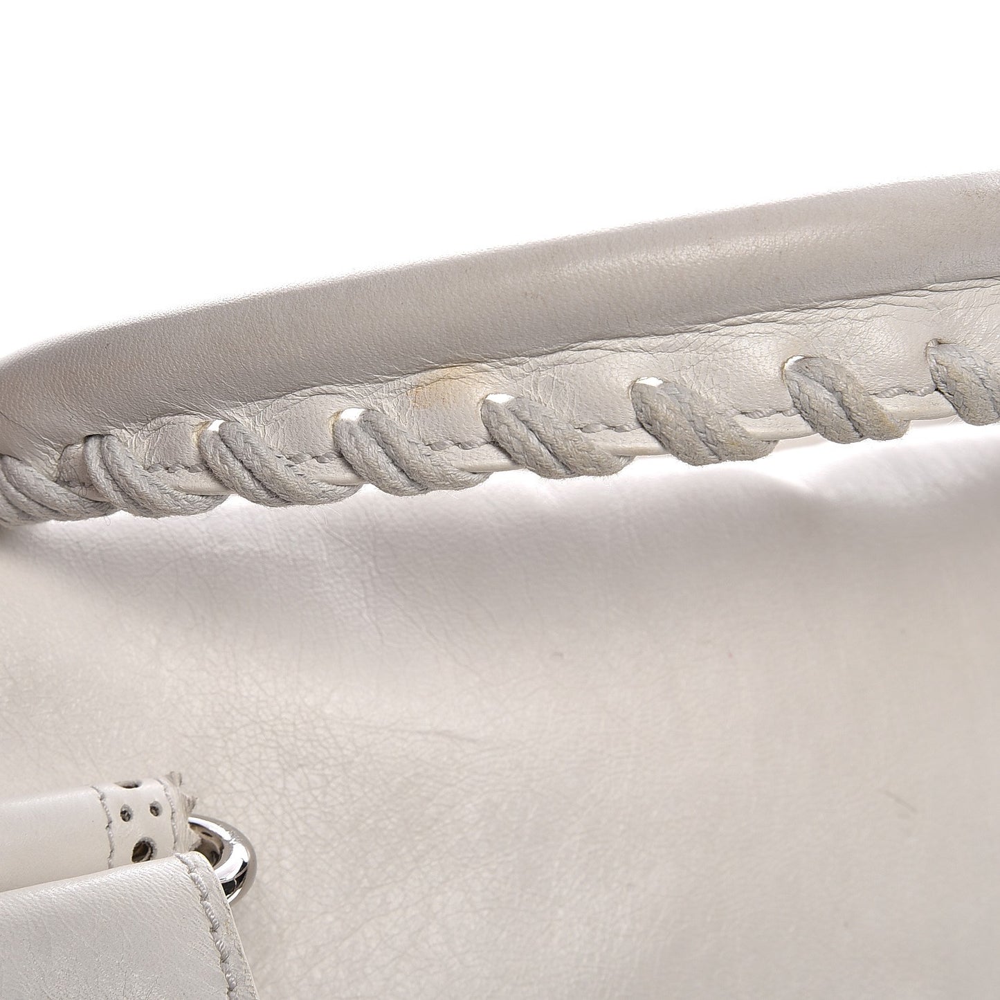 Agneau Giant Brogues Hardware Mid Day White