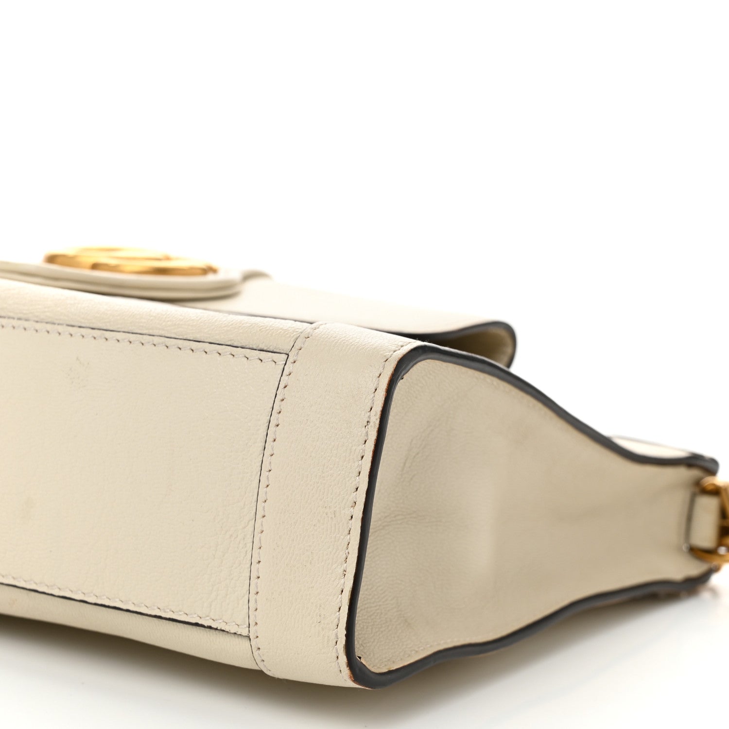 Gucci New Sakai Calfskin Lux Dahlia Chain Shoulder Bag Mystic White 10 of 11