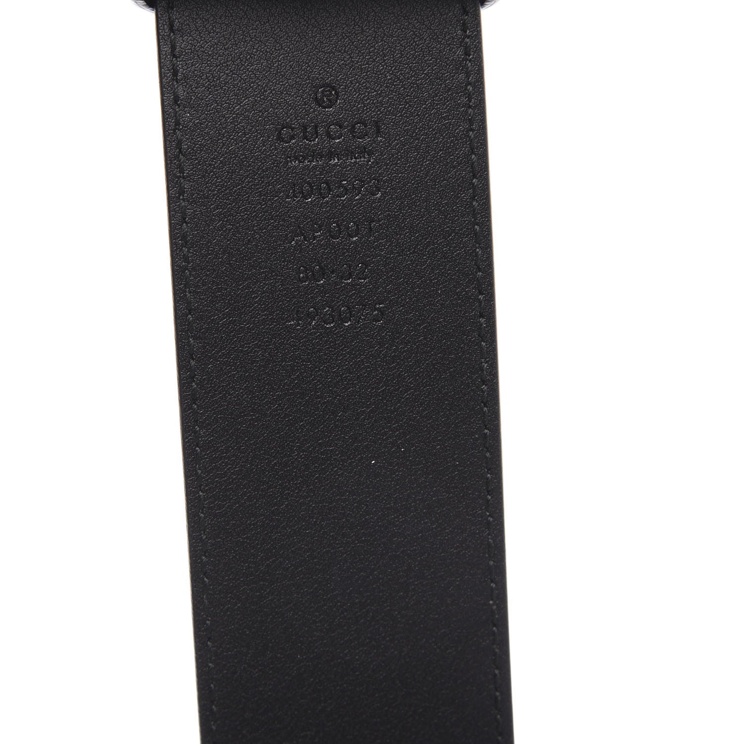 Gucci Calfskin Double G 40mm Belt 80 32 Black 4 of 5