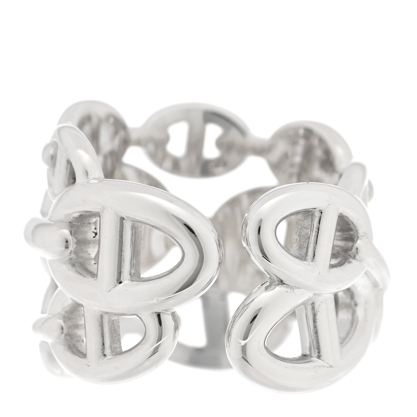 Sterling Silver GM Chaine d'ncre Enchainee Band Ring 58 8.25