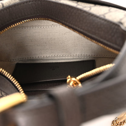 Gucci GG Supreme Monogram Textured Dollar Calfskin Small Ophidia Shoulder Bag Beige Ebony New Acero 5 of 10