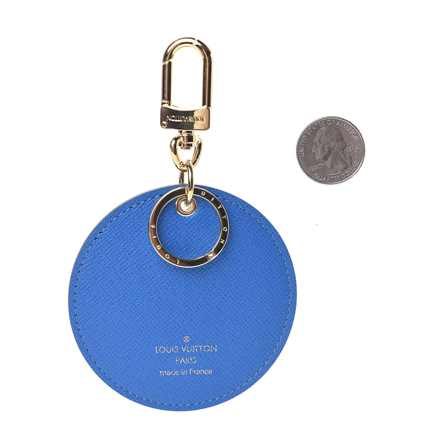 Louis Vuitton Monogram 2019 Christmas Animation Venice Bag Charm Key Ring Blue 2 of 4