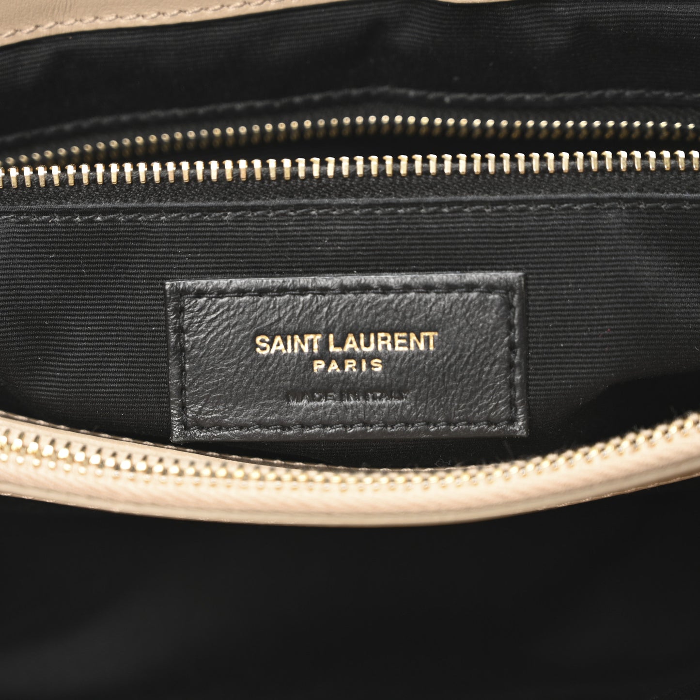 Calfskin Matelasse Large Loulou Monogram Chain Satchel Dark Beige