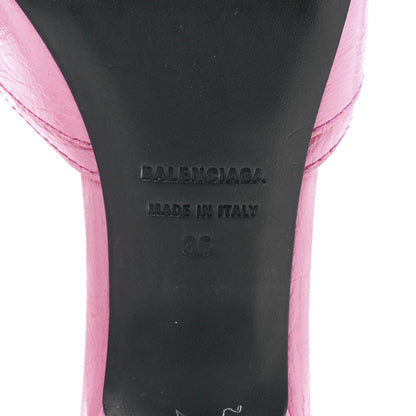 Balenciaga Agneau Arena Cagole 50mm Slide Sandals 36 Sweet Pink 8 of 9