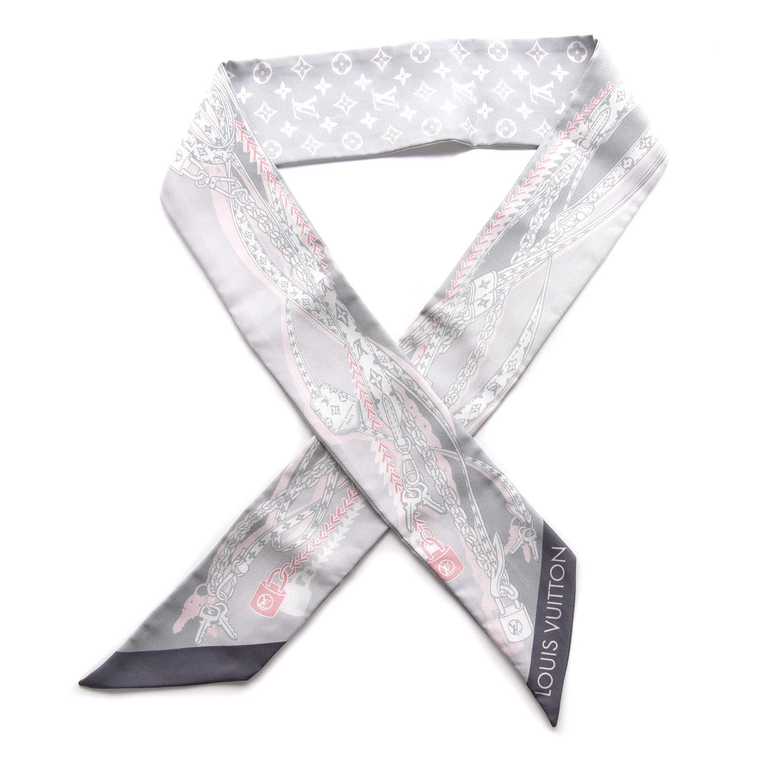 Louis Vuitton Silk Dreamonogram Bandeau Grey 1 of 5