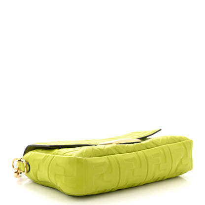 Fendi Nappa FF 1974 Embossed Baguette Wasabi 4 of 10