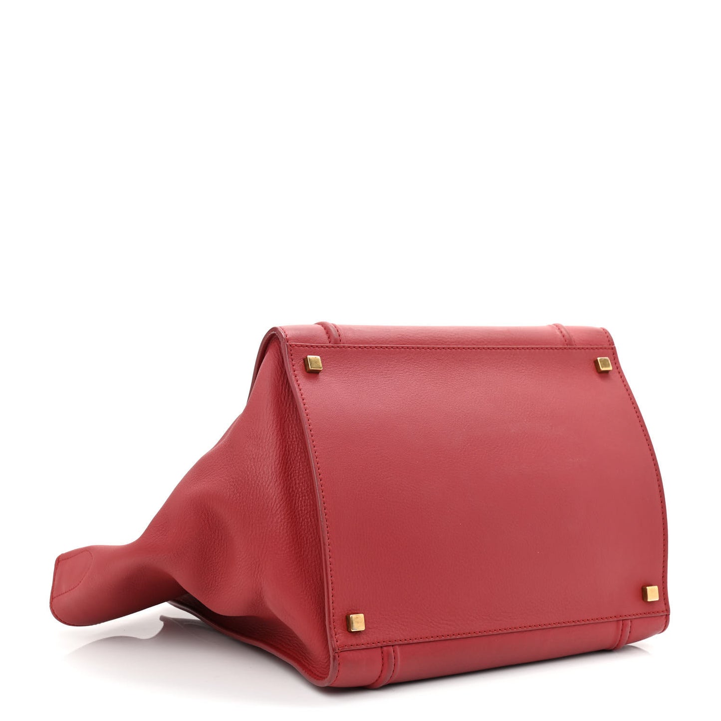 Supple Calfskin Medium Phantom Luggage Red