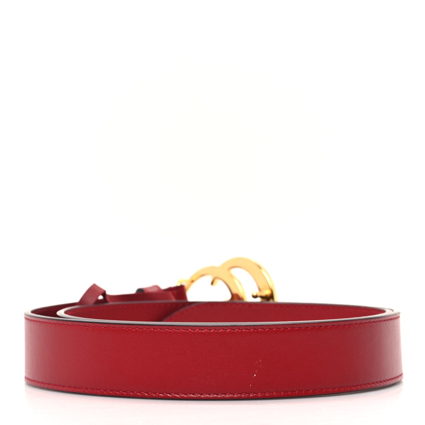Plutone Calfskin Double G 30mm Belt 85 34 Rosso
