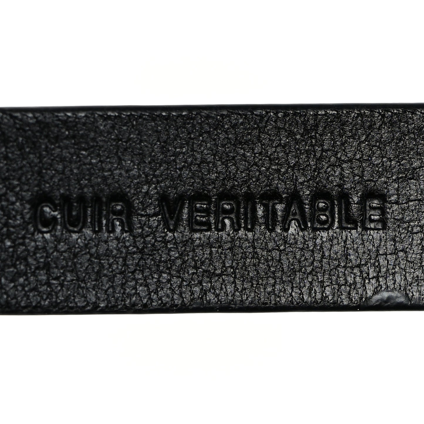 Lambskin CC Pearl Chain Belt 75 30 Black