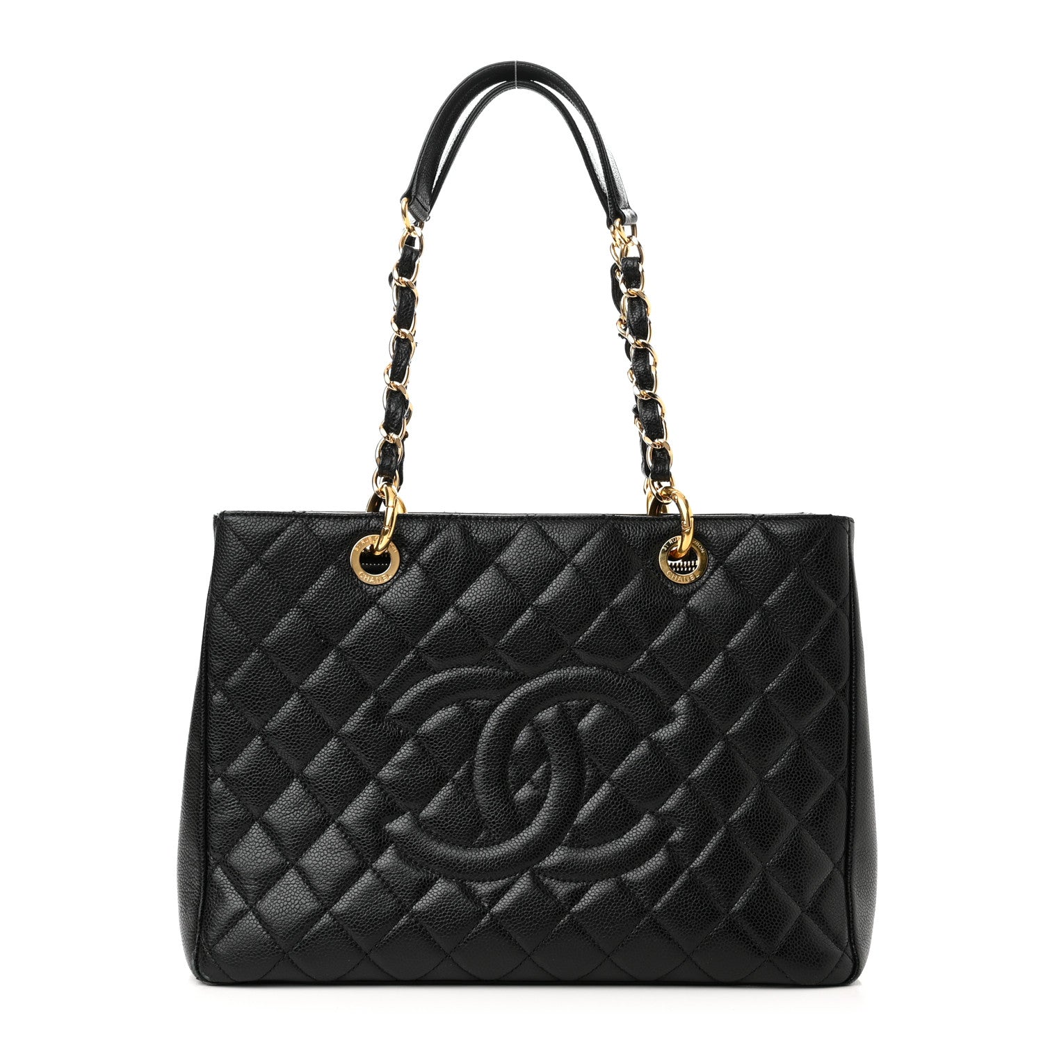 Chanel Caviar Quilted Grand Shopping Tote GST Black 1 of 9