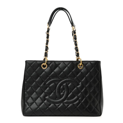 Chanel Caviar Quilted Grand Shopping Tote GST Black 1 of 9