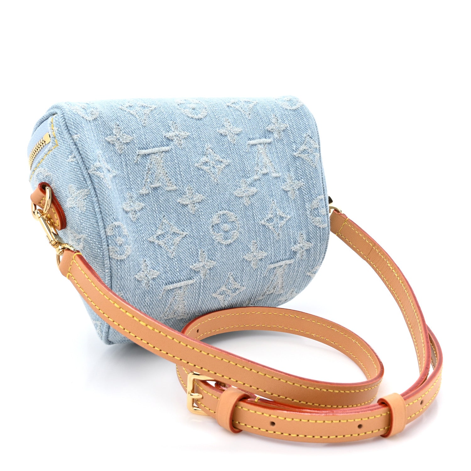 Louis Vuitton Monogram Denim Mini Bumbag Sky Blue 3 of 9
