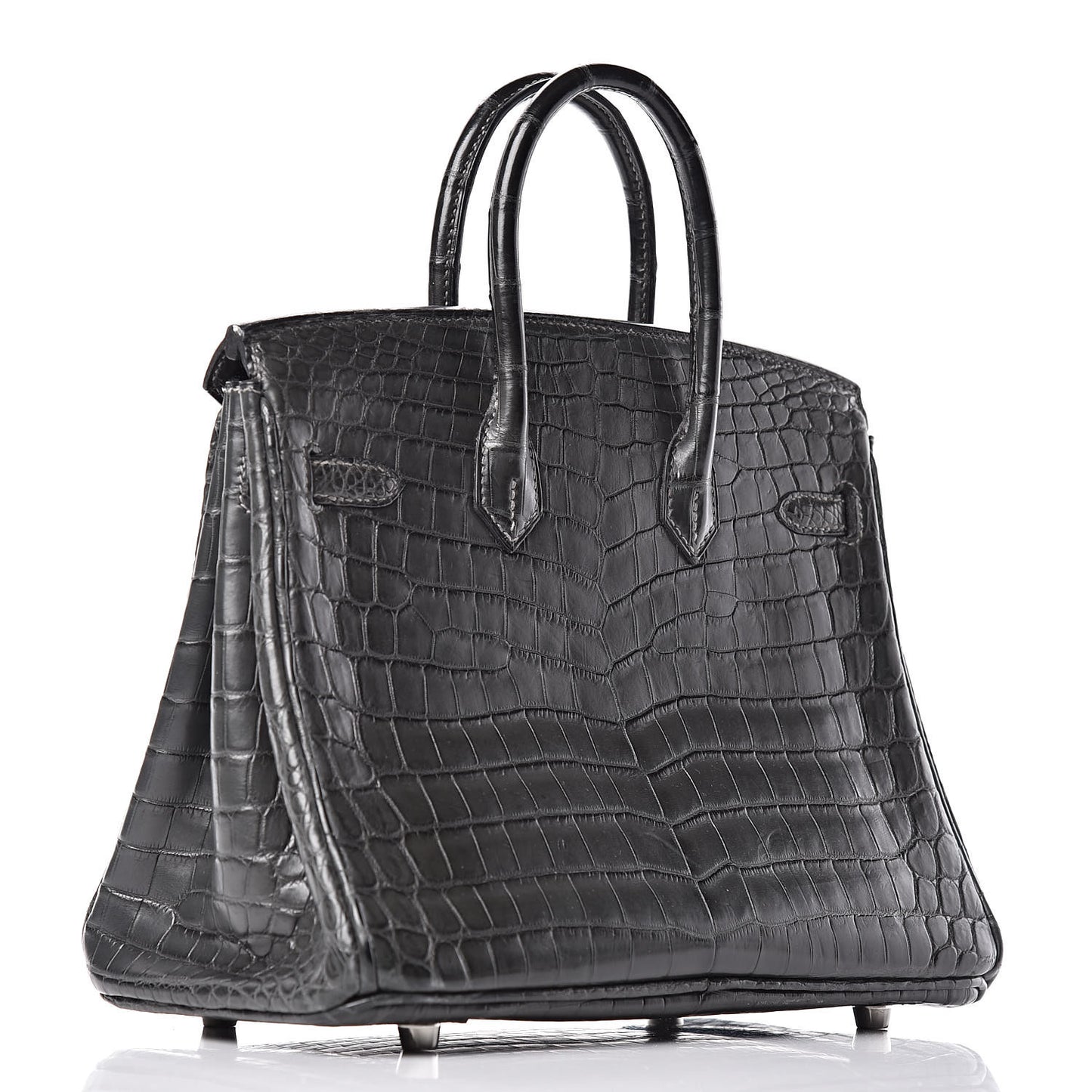 Matte Niloticus Crocodile Birkin 25 Graphite