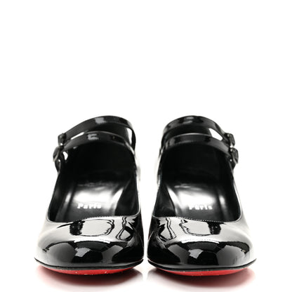 Christian Louboutin Patent Miss Jane Mary Janes 55 Pumps 39.5 Black 3 of 8