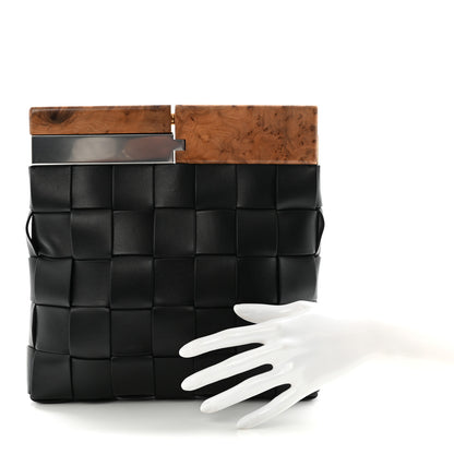 Bottega Veneta Nappa Intrecciato The Snap Clutch Black 2 of 6