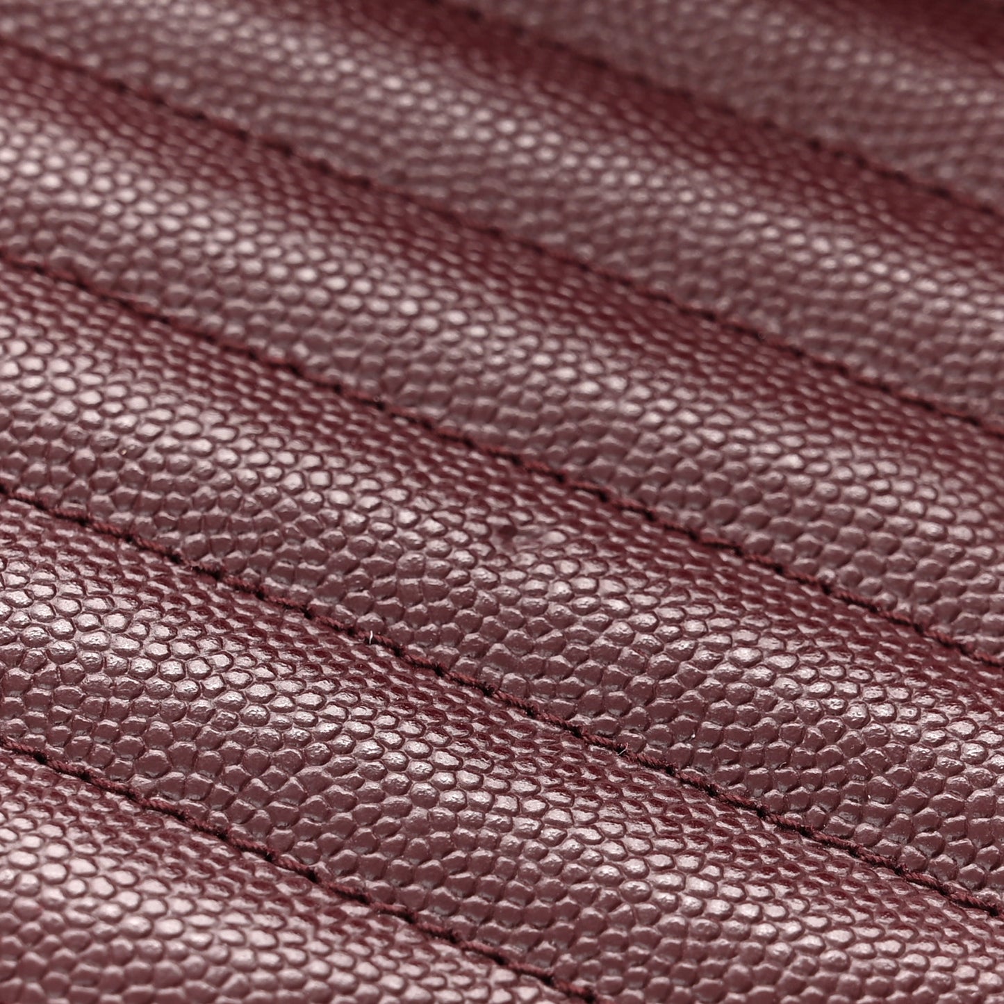 Grain De Poudre Matelasse Chevron Monogram Envelope Chain Wallet Rouge Legion