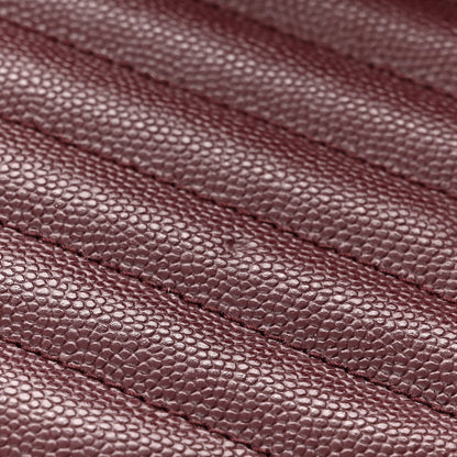 Saint Laurent Grain De Poudre Matelasse Chevron Monogram Envelope Chain Wallet Rouge Legion 11 of 12
