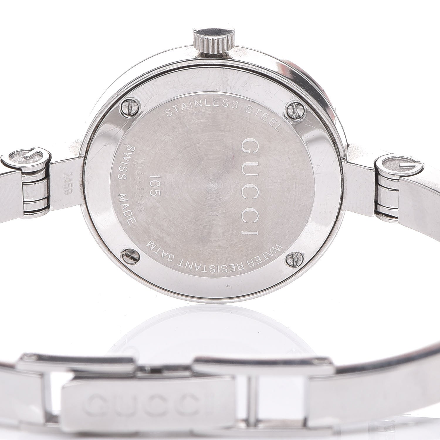 Gucci Stainless Steel Diamond 25mm 105 Series Floral Quartz Watch 5 of 7