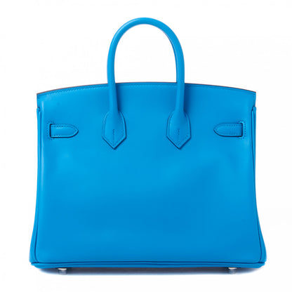 Hermes Swift Birkin 25 Bleu Frida 3 of 32