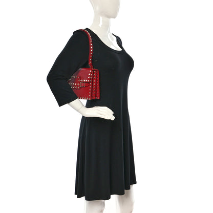 Valentino Garavani Calfskin Rockstud Flap Shoulder Bag Rosso Valentino 2 of 11