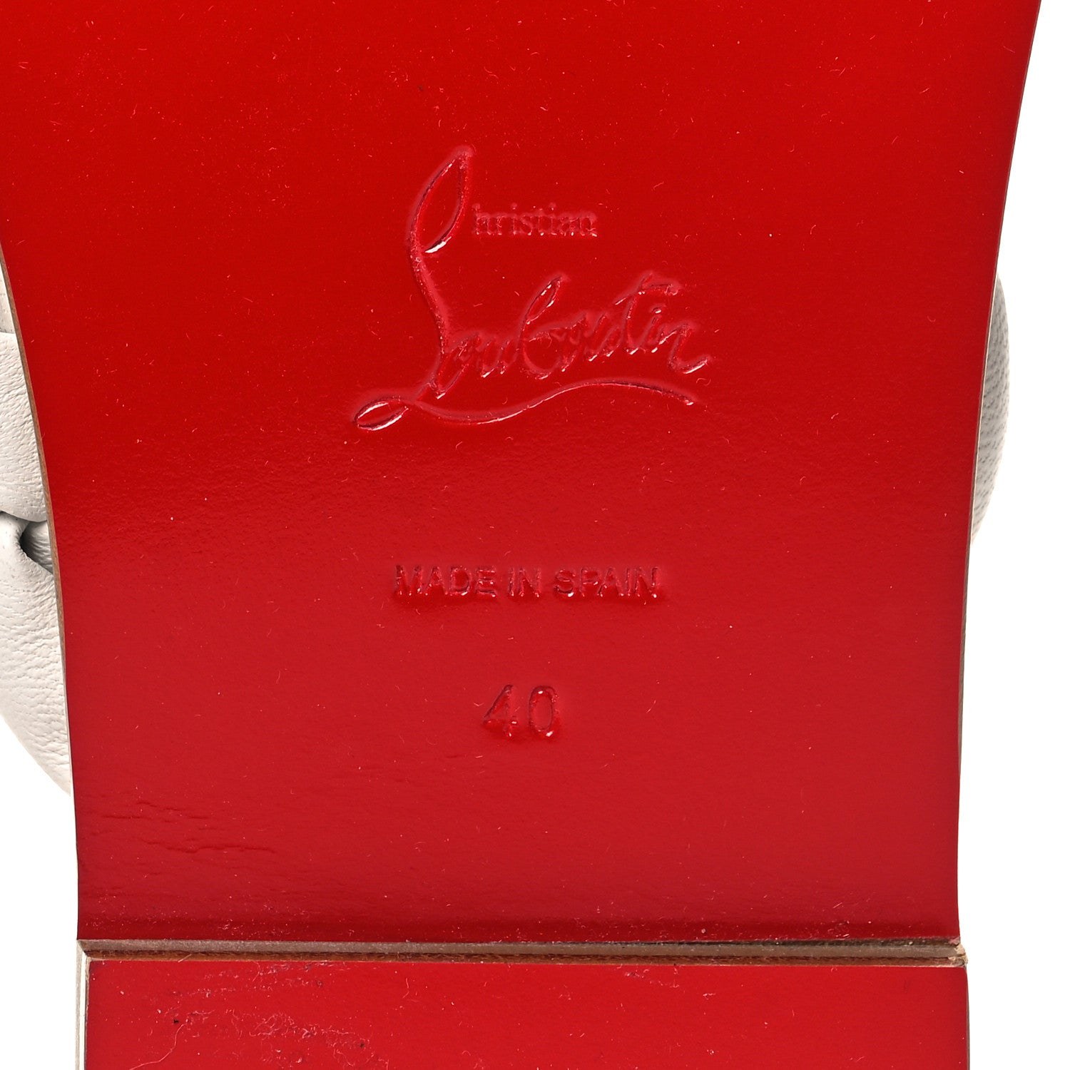 Christian Louboutin Nappa Braided Briotonga Flat Sandals 40 White 6 of 8