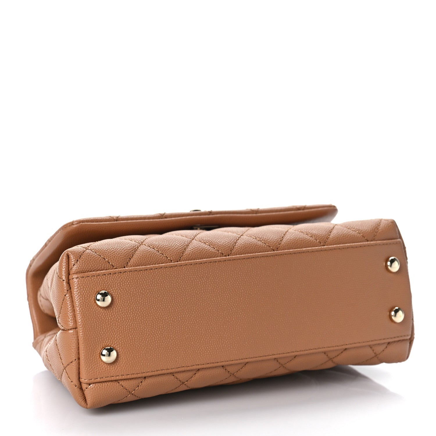 Chanel Caviar Quilted Mini Coco Handle Flap Brown 3 of 9
