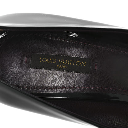 Louis Vuitton Patent Calfskin Oh Really Peep Toe Pumps 40 Amarante 8 of 11
