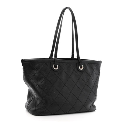 Chanel Grained Calfskin Shopping Fever Tote Black 3 of 12