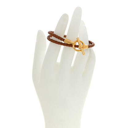 Hermes Swift Glenan Double Tour Bracelet T1 Gold 2 of 6
