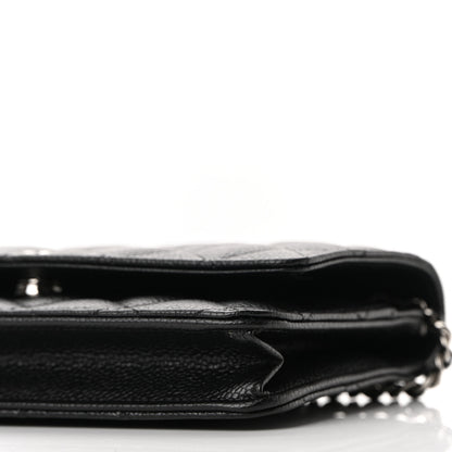 Chanel Caviar Quilted Wallet On Chain WOC Black 11 of 12