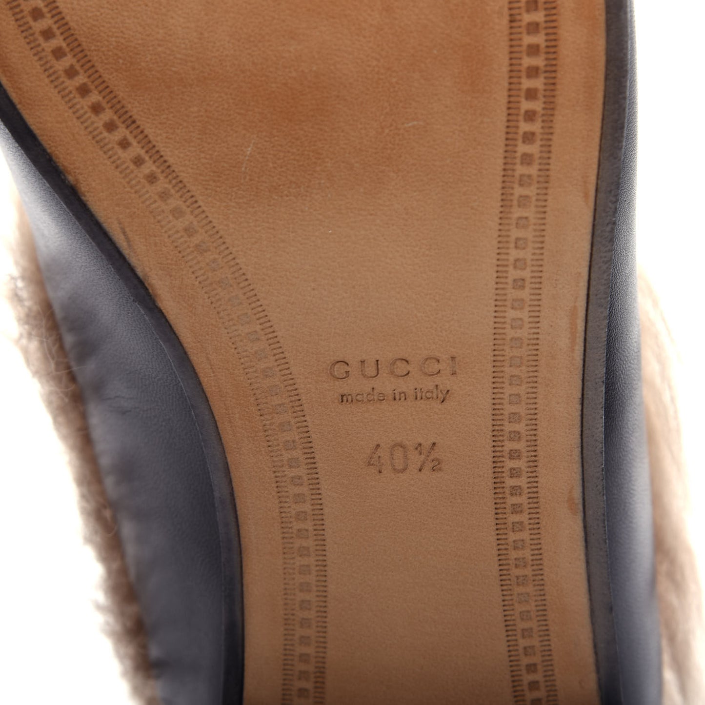 Malaga Kid Fur Womens Jordaan Loafers 40.5 Black Natural