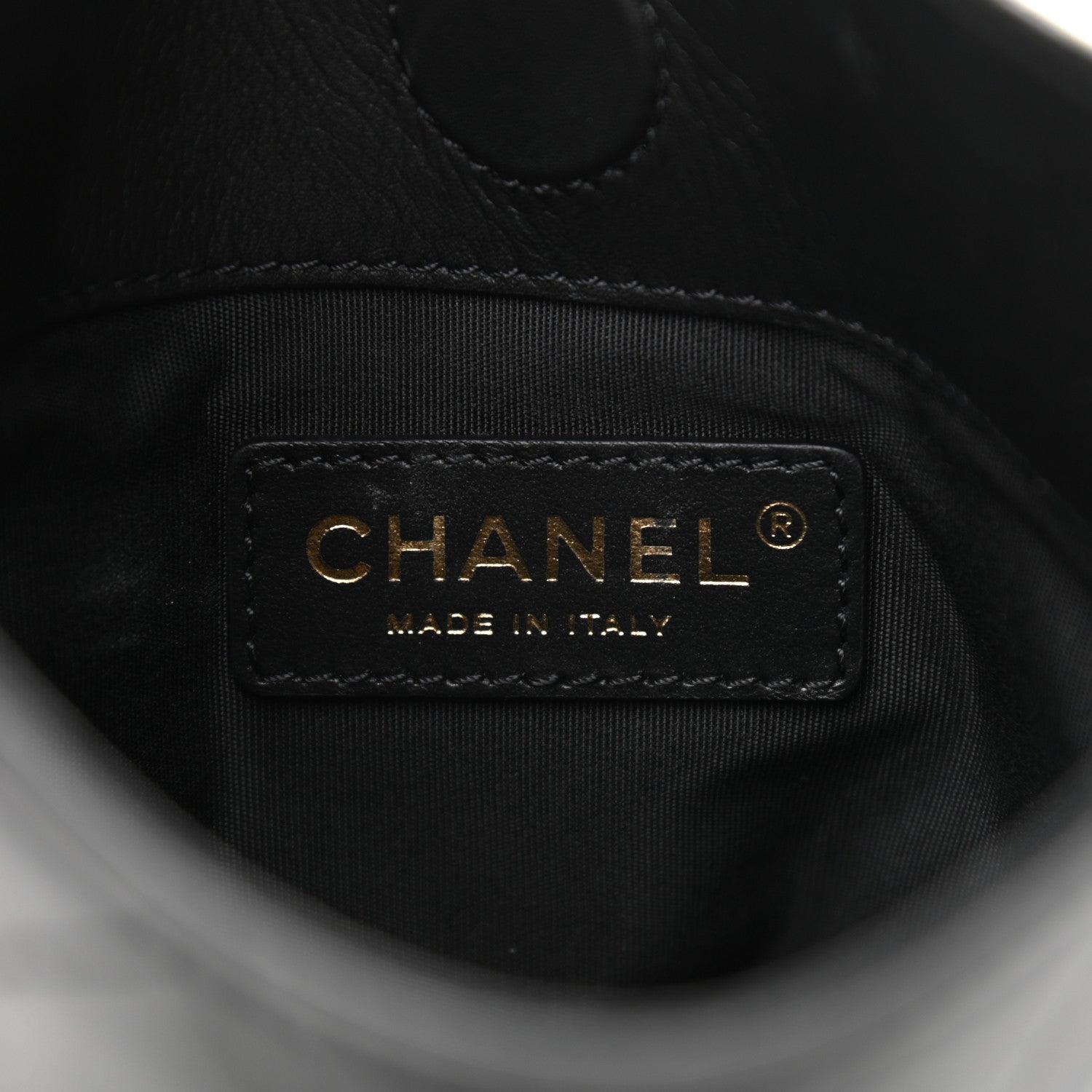 Chanel Calfskin Quilted Fringe Small Shopping Bag Black 7 of 11