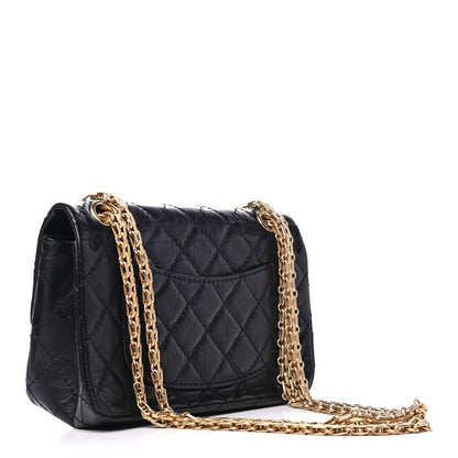 Chanel Aged Calfskin Quilted 2.55 Reissue Mini Flap Black 2 of 5
