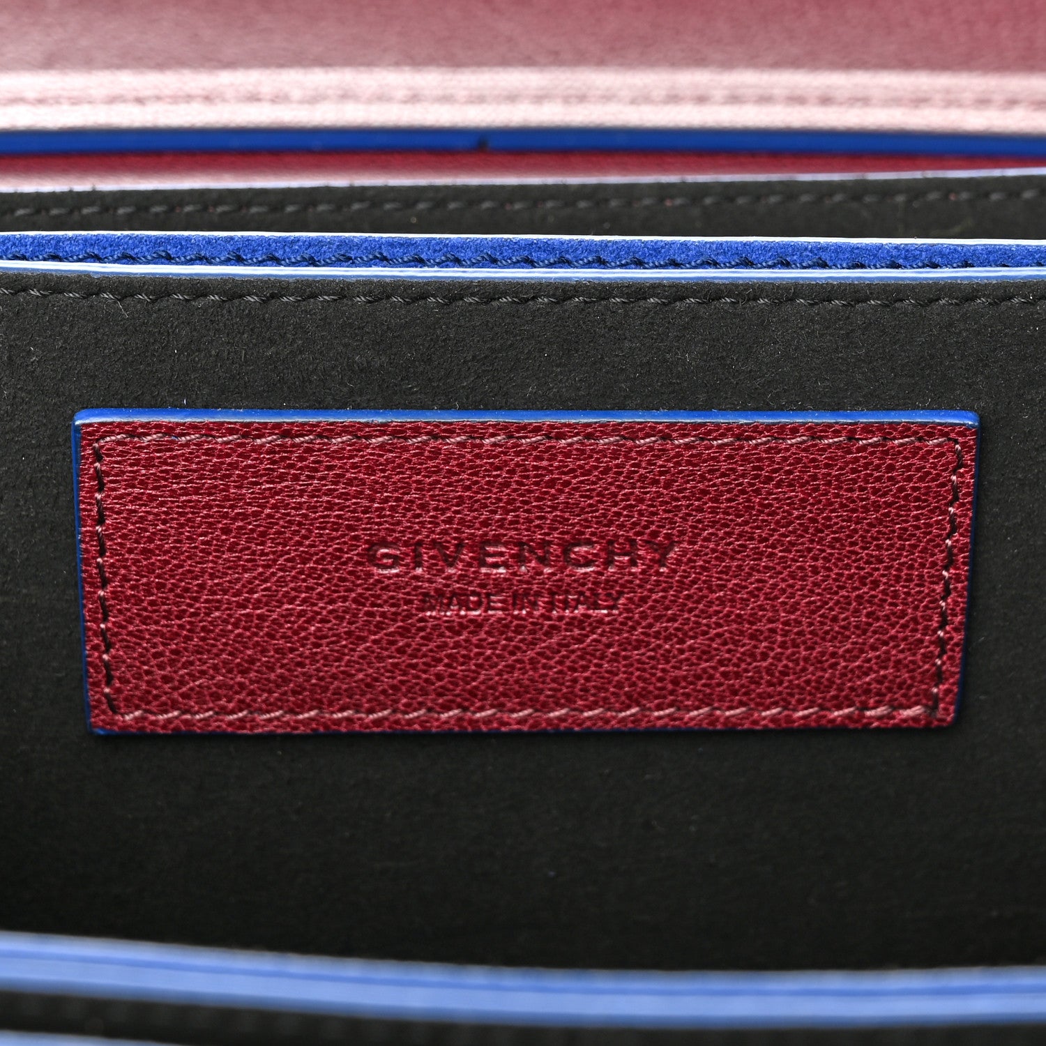 Givenchy Goatskin Suede Small GV3 Shoulder Bag Aubergine Blue 6 of 11