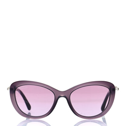 Chanel Polarized Cat Eye Pearl Sunglasses 5340-H Pink 2 of 7