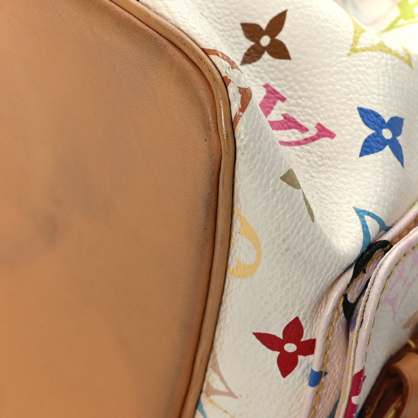 Monogram Multicolor Petit Noe White