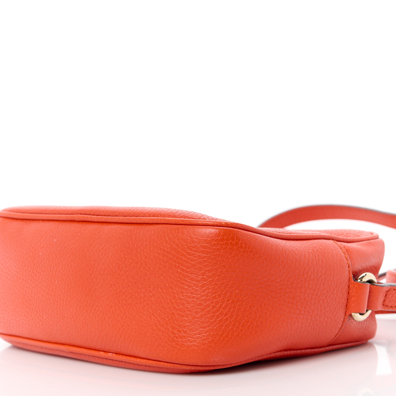Gucci Pebbled Calfskin Small Soho Disco Bag Sun Orange 11 of 11