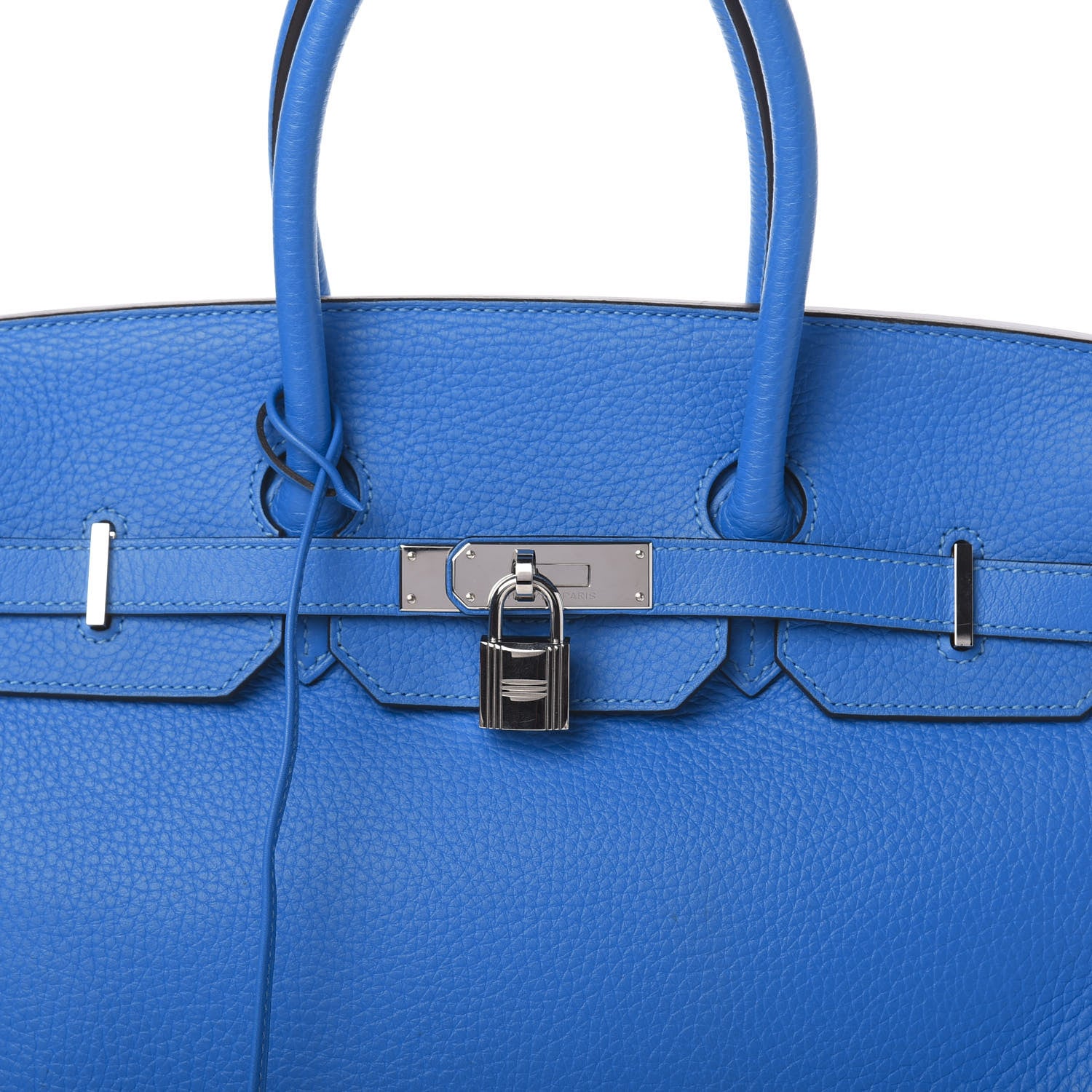 Hermes Taurillon Clemence Birkin 35 Bleu Hydra 10 of 10